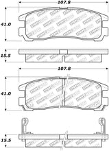 Load image into Gallery viewer, StopTech Street Disc Rear Brake Pads - 305.03830