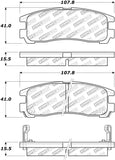 StopTech Street Disc Rear Brake Pads - 305.03830