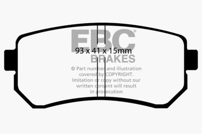 EBC YellowStuff Rear Brake Pads - DP41769R EBC