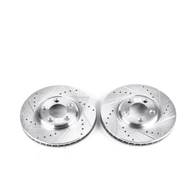 Power Stop 02-05 Ford Thunderbird Front Evolution Drilled & Slotted Rotors - Pair PowerStop
