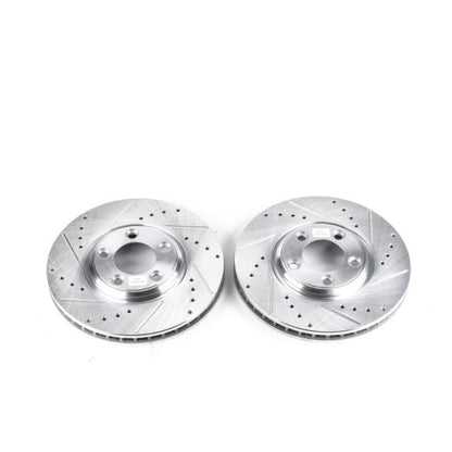 Power Stop 02-05 Ford Thunderbird Front Evolution Drilled & Slotted Rotors - Pair PowerStop