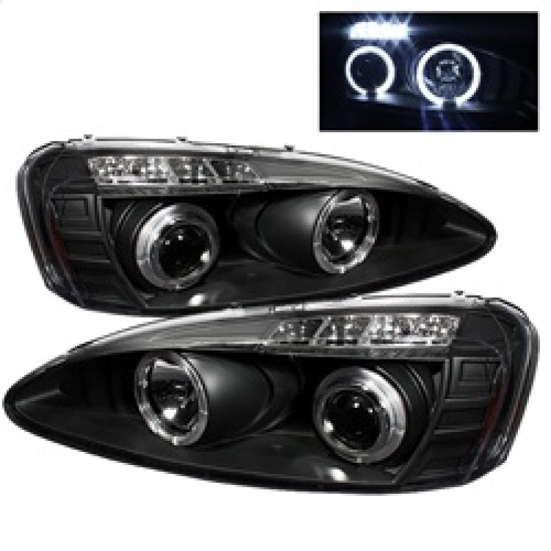 Spyder Pontiac Grand Prix 04-08 Projector Headlights LED Halo LED Blk PRO-YD-PGP04-HL-BK SPYDER
