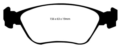 EBC YellowStuff Front Brake Pads - DP41362R EBC