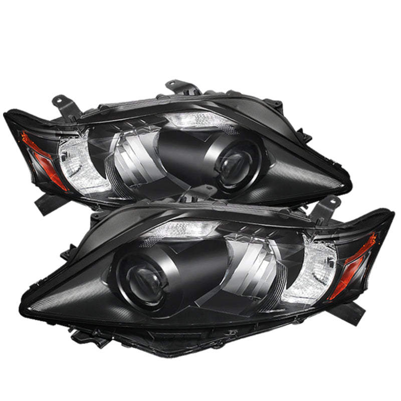 Xtune Lexus Rx 10-12 OE Projector Headlights (w/AFS. Hid Fit) Black PRO-JH-LRX10-AFS-AM-BK SPYDER