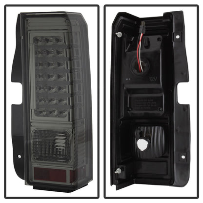Xtune Hummer H3 06-09 ( Non H3T ) LED Tail Lights Smoke ALT-ON-HH306-LED-SM SPYDER