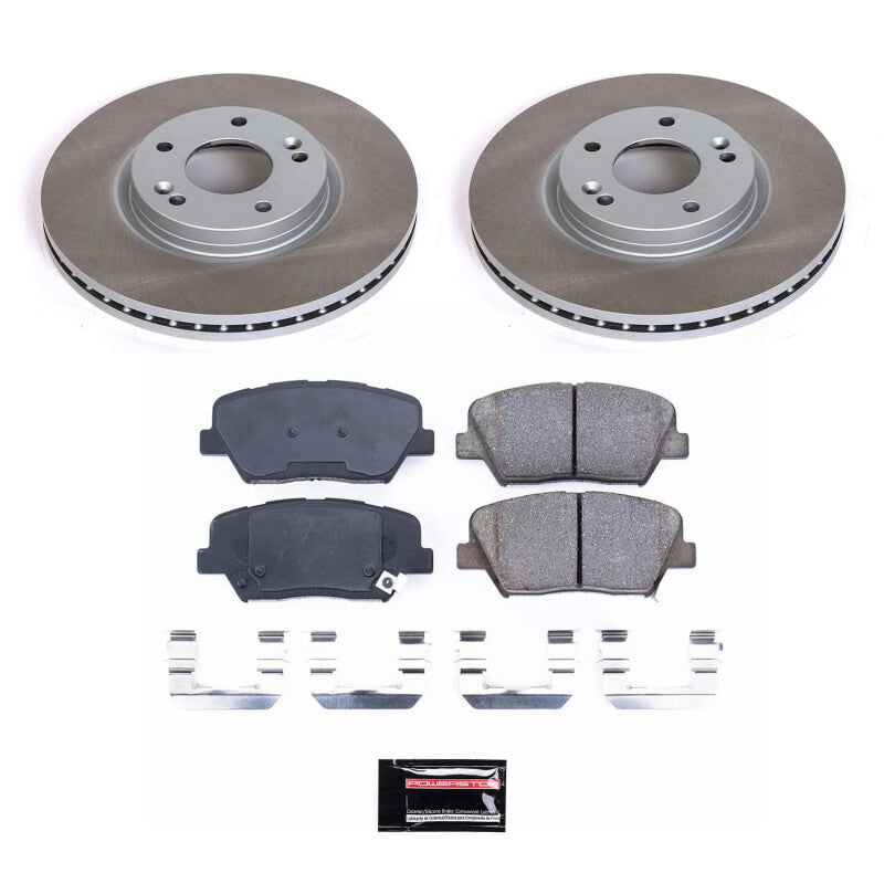 Power Stop 11-13 Kia Sorento Front Semi-Coated Rotor Kit PowerStop