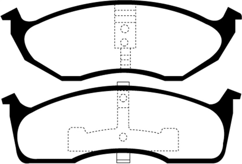 EBC YellowStuff Front Brake Pads - DP41623R EBC