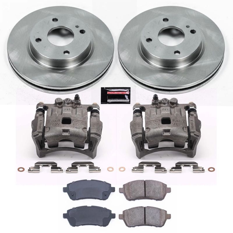 Power Stop 11-19 Ford Fiesta Front Autospecialty Brake Kit w/Calipers PowerStop