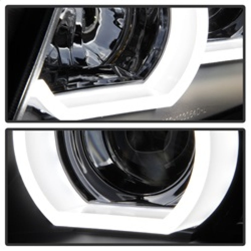 Spyder BMW E90 3-Series 06-08 4DR Headlights - Halogen Model Only - Black PRO-YD-BMWE9005V2-AM-BK SPYDER