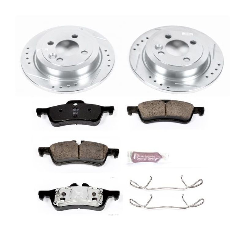Power Stop 07-08 Mini Cooper Rear Z23 Evolution Sport Brake Kit PowerStop