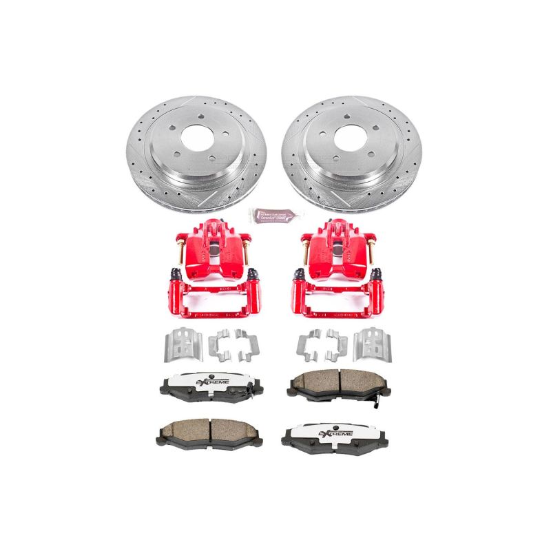 Power Stop 04-09 Cadillac XLR Rear Z26 Street Warrior Brake Kit w/Calipers PowerStop