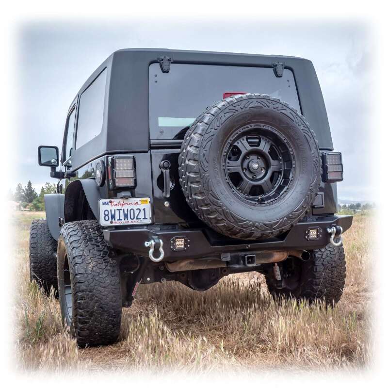 Turn Offroad 07-18 Jeep JK 2 Door Squareback Hardtop 2-Piece - White