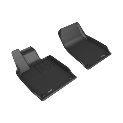 3D MAXpider L1PO02711509 20-23 Porsche Taycan (9J1) Kagu Front Floor Mat - Black 3D MAXpider