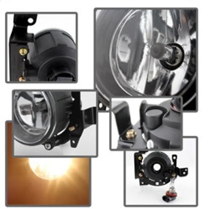 Spyder Mitsubishi Mirage 2014+ OEM Fog Lights w/Switch Clear FL-MM2014-C SPYDER