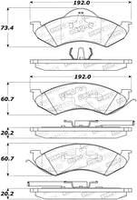 Load image into Gallery viewer, StopTech Premium Ceramic Brake Pads - 308.07460