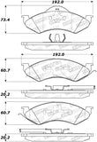 StopTech Premium Ceramic Brake Pads - 308.07460