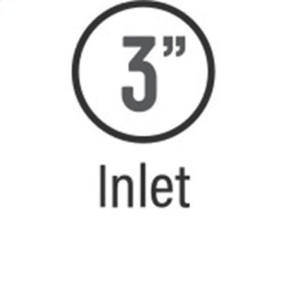 MagnaFlow Tip Black Coated  w/ Clamp Single Wall Round Outlet 4in Diameter 3in Inlet 12in Length Magnaflow
