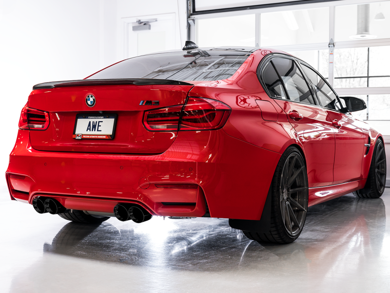 AWE Tuning BMW F8X M3/M4 SwitchPath Catback Exhaust - Diamond Black Tips AWE Tuning