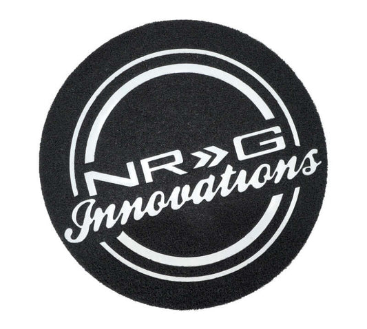 NRG Innovations Circle Logo Vinyl Door Mat Rug 27 x 27 in. – RUG-100-NRG