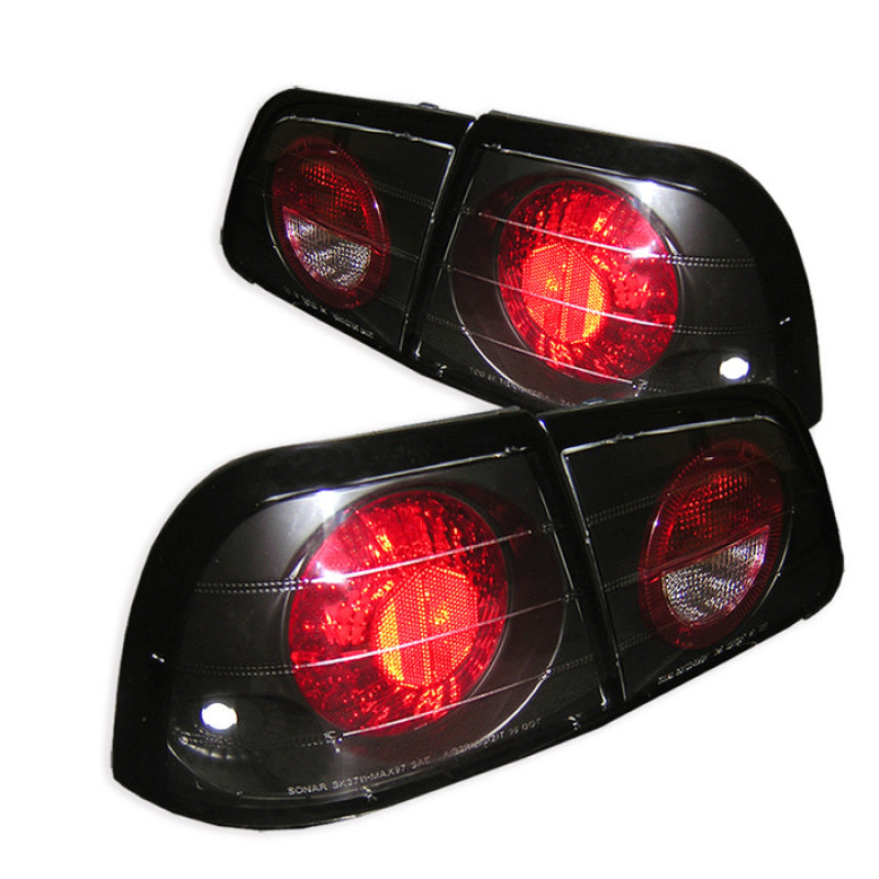 Spyder Nissan Maxima 97-99 Euro Style Tail Lights Black ALT-YD-NM97-BK SPYDER