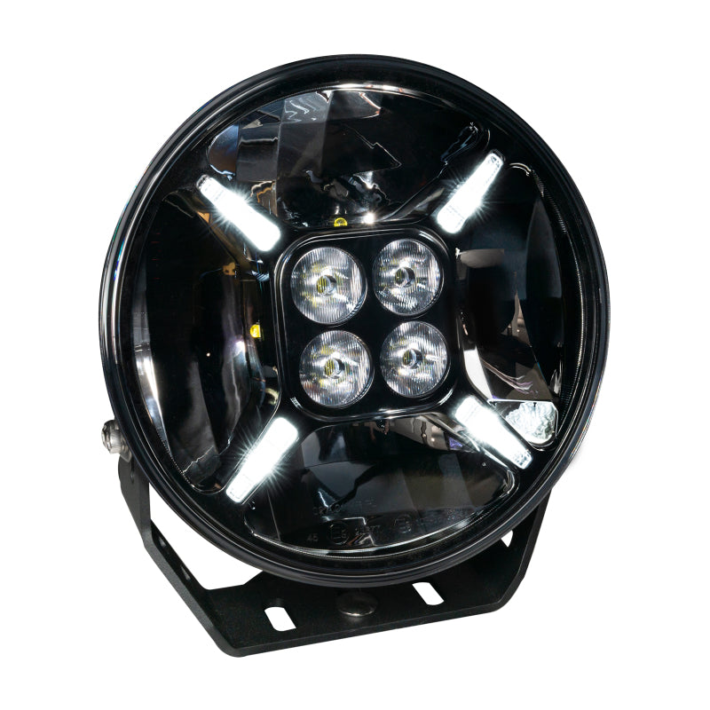 Oracle Multifunction 120w LED Spotlight (Round Post Mount)