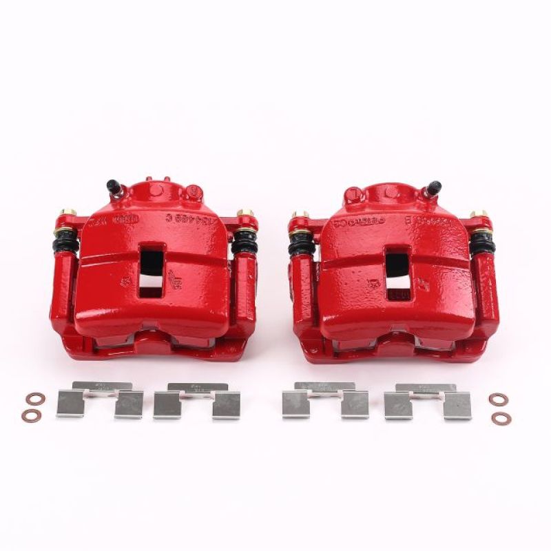 Power Stop 01-10 Chrysler PT Cruiser Front Red Calipers w/Brackets - Pair PowerStop