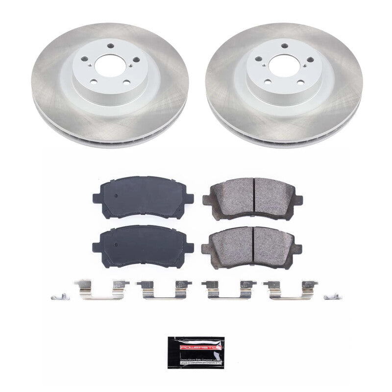 Power Stop 01-02 Subaru Outback Front Semi-Coated Rotor Kit PowerStop