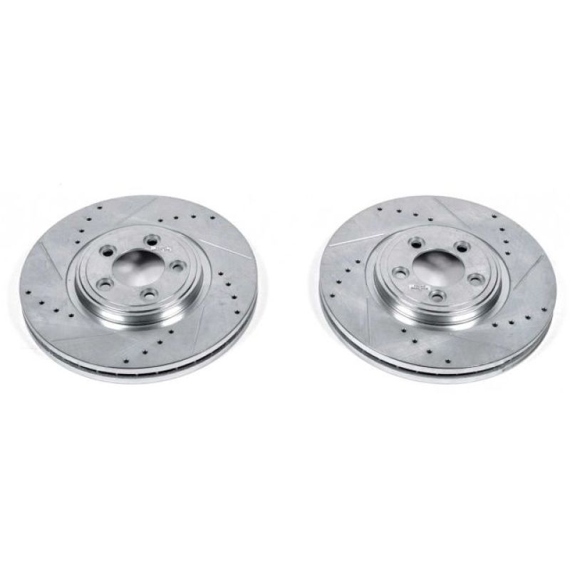 Power Stop 06-08 Jaguar S-Type Front Evolution Drilled & Slotted Rotors - Pair PowerStop