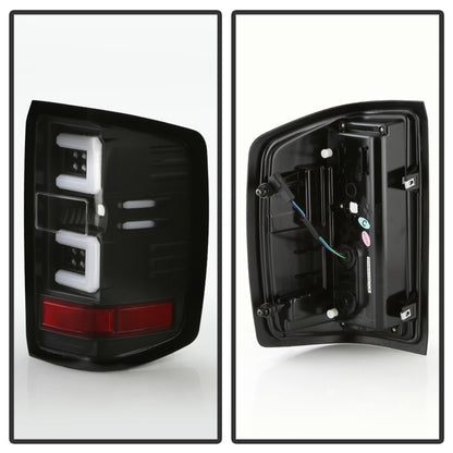 Spyder 16-18 Chevy Silverado Light Bar LED Tail Lights - All Black ALT-YD-CS16-LED-B SPYDER
