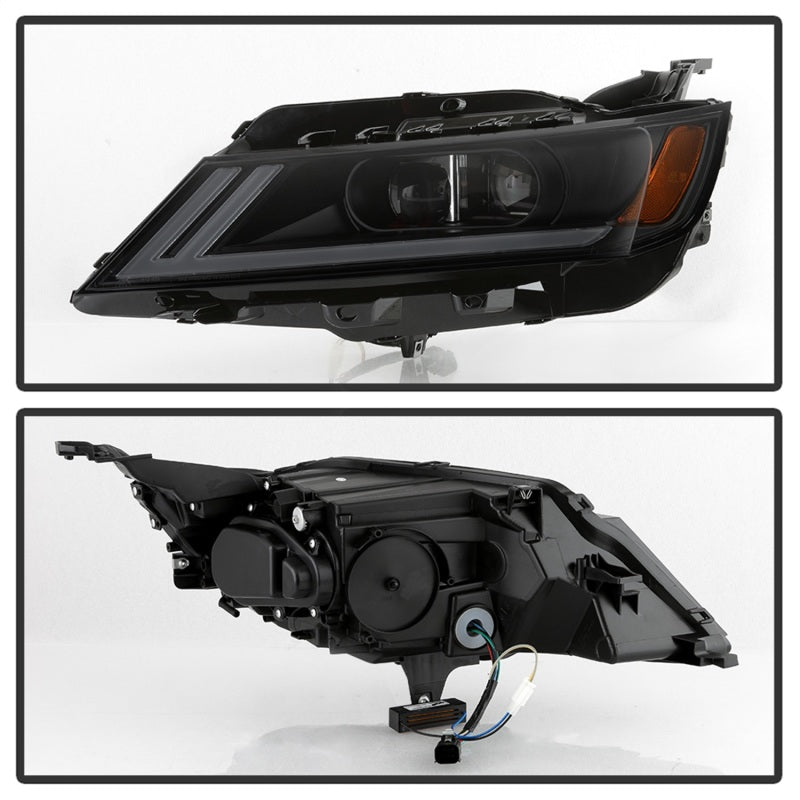 xTune 14-18 Chevy Impala (Excl Limited) DRL Halogen Proj Headlights - Blk Smk (PRO-JH-CIM15-LB-BSM) SPYDER