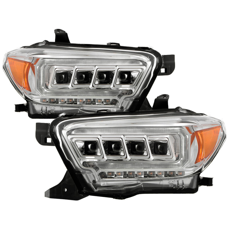 Spyder 16-20 Toyota Tacoma LED Model Only High-Power LED Headlights - Chrome PRO-YD-TT16LEDAP-C SPYDER