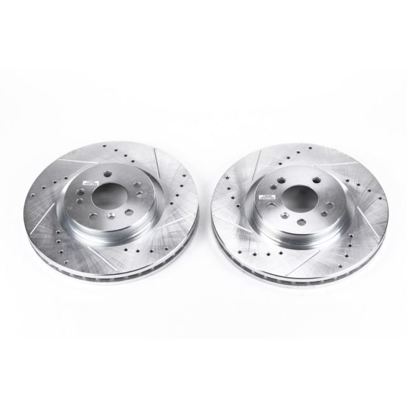 Power Stop 07-09 Mercedes-Benz ML320 Front Evolution Drilled & Slotted Rotors - Pair PowerStop