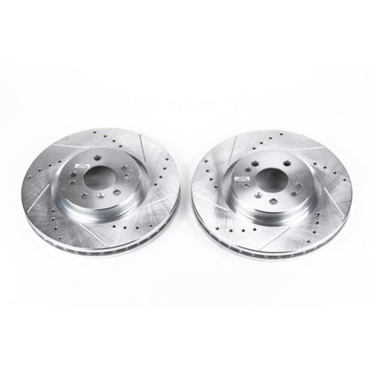 Power Stop 07-09 Mercedes-Benz ML320 Front Evolution Drilled & Slotted Rotors - Pair PowerStop