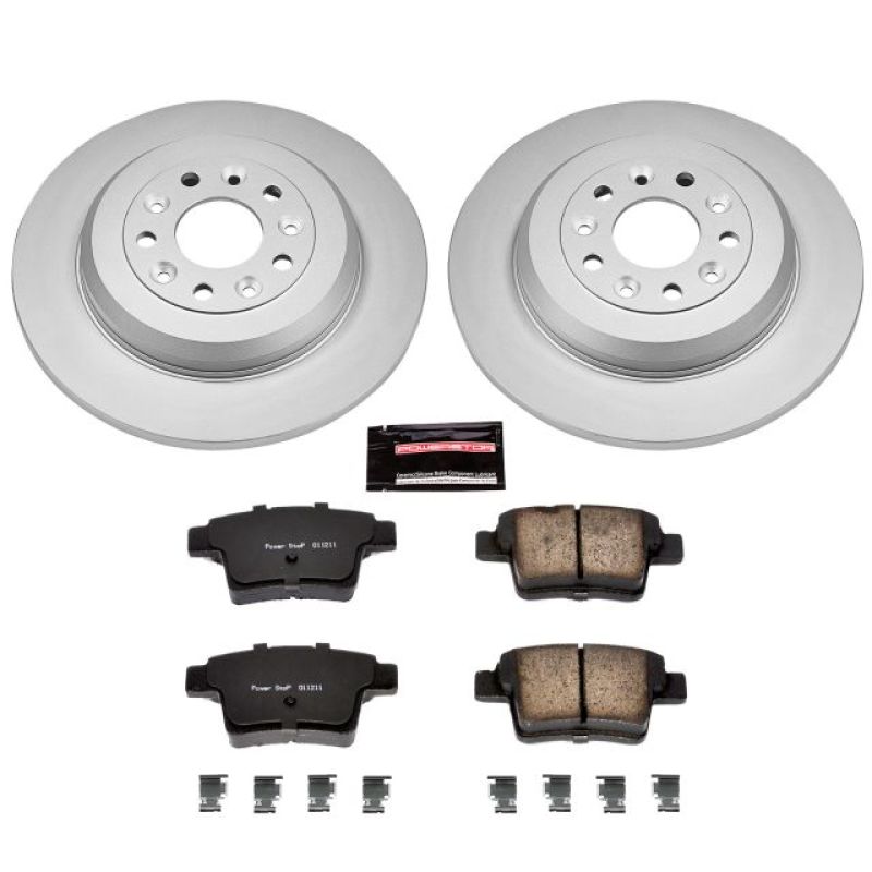 Power Stop 05-07 Ford Five Hundred Rear Z17 Evolution Geomet Coated Brake Kit PowerStop