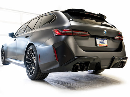 AWE BMW G90/G99 M5 Track Edition Catback Exhaust - Diamond Black Tips