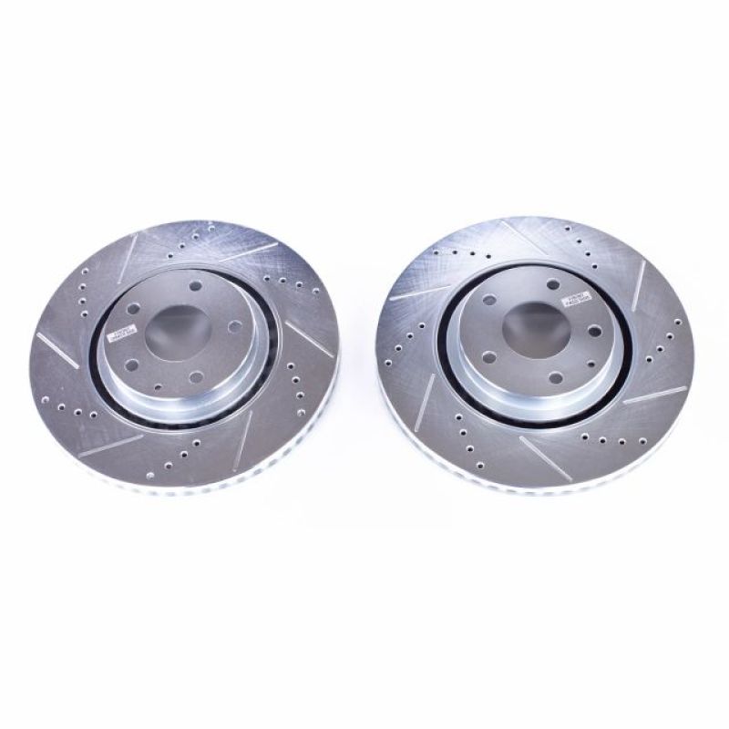 Power Stop 2018 Mazda CX-5 Front Evolution Drilled & Slotted Rotors - Pair PowerStop