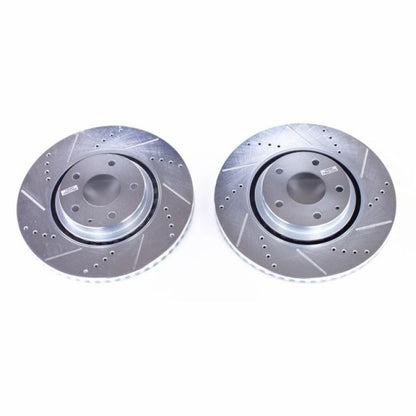 Power Stop 2018 Mazda CX-5 Front Evolution Drilled & Slotted Rotors - Pair PowerStop