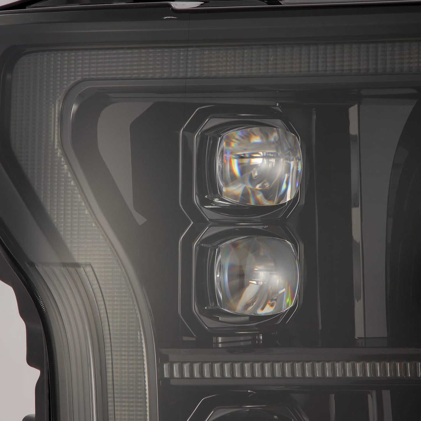 AlphaRex 18-20 Ford F150 (MK II 14th Gen Style) NOVA-Series LED Projector Headlights Alpha-Black - 880249 AlphaRex