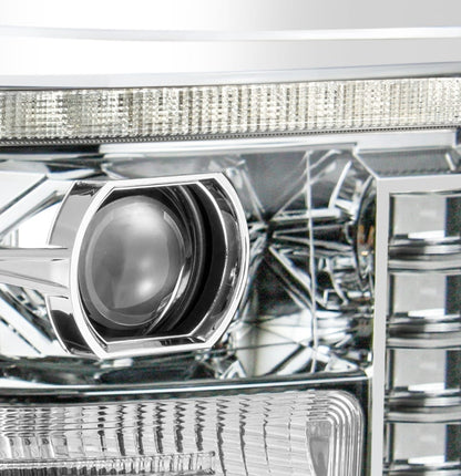 AlphaRex 11-16 Ford Super Duty PRO-Series Halogen Projector Headlights Chrome - 880141 AlphaRex