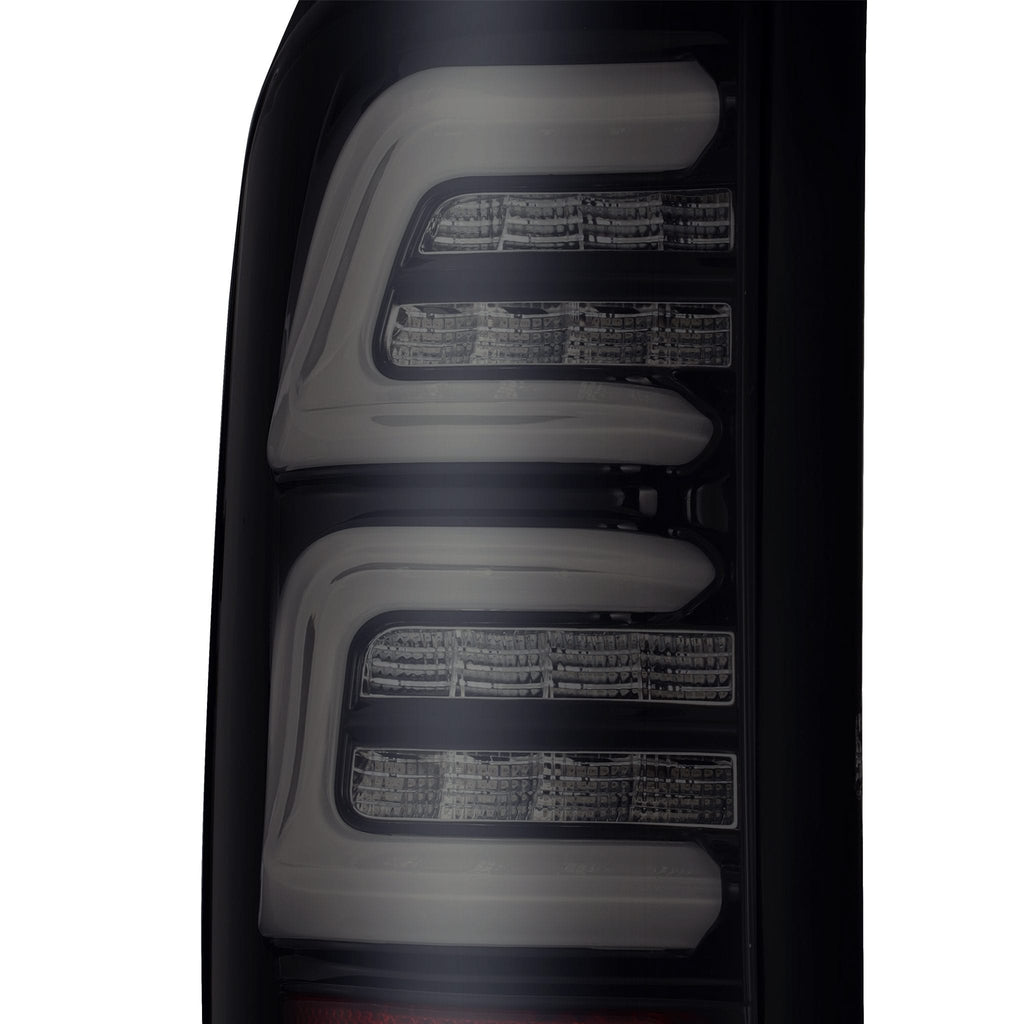 AlphaRex 97-03 Ford F150 / 99-16 F250/F350 Super Duty PRO-Series LED Tail Lights Jet Black - 654010