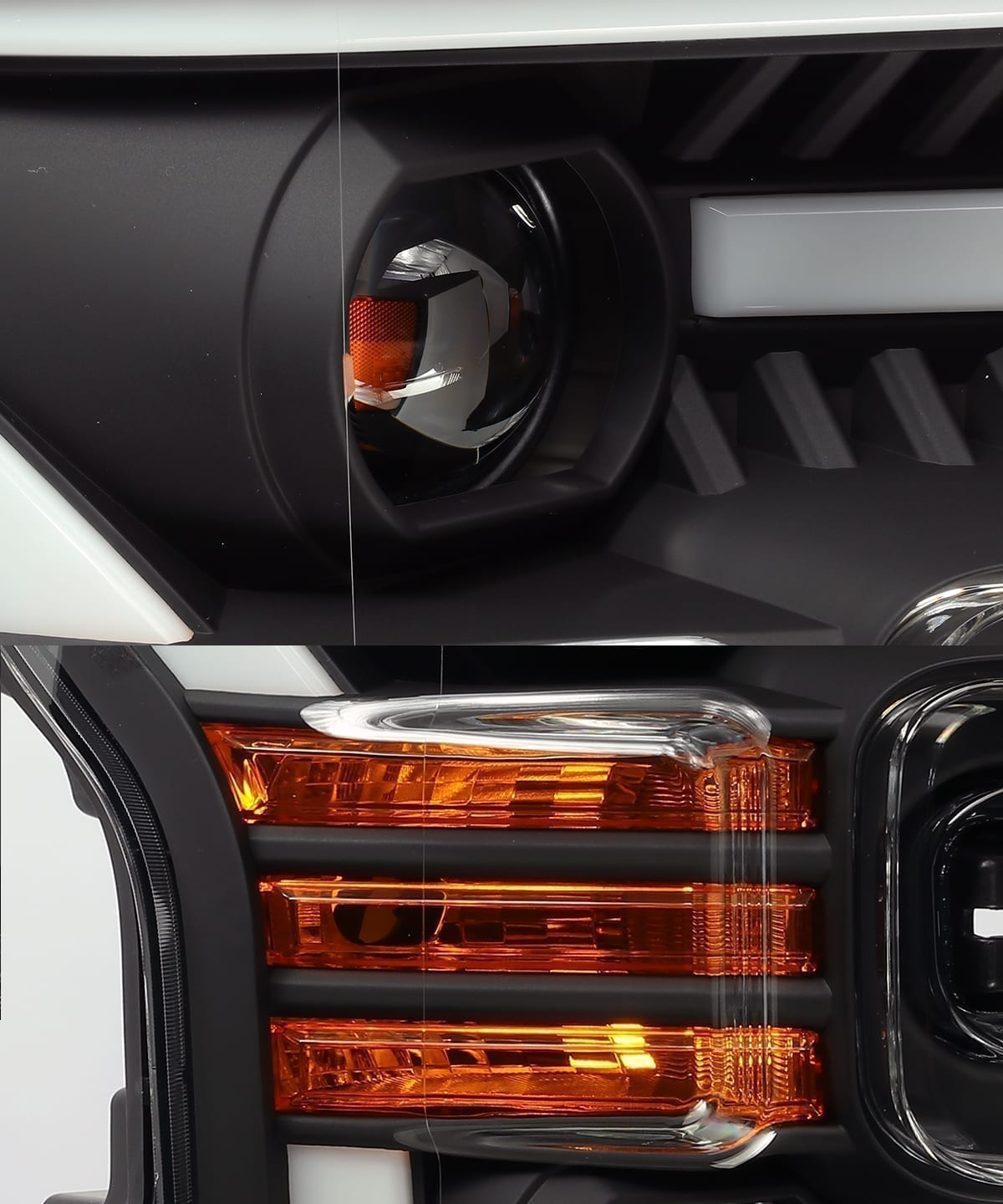 AlphaRex 15-17 Ford F150 / 17-20 Ford F150 Raptor LUXX-Series LED Projector Headlights Black - 880167