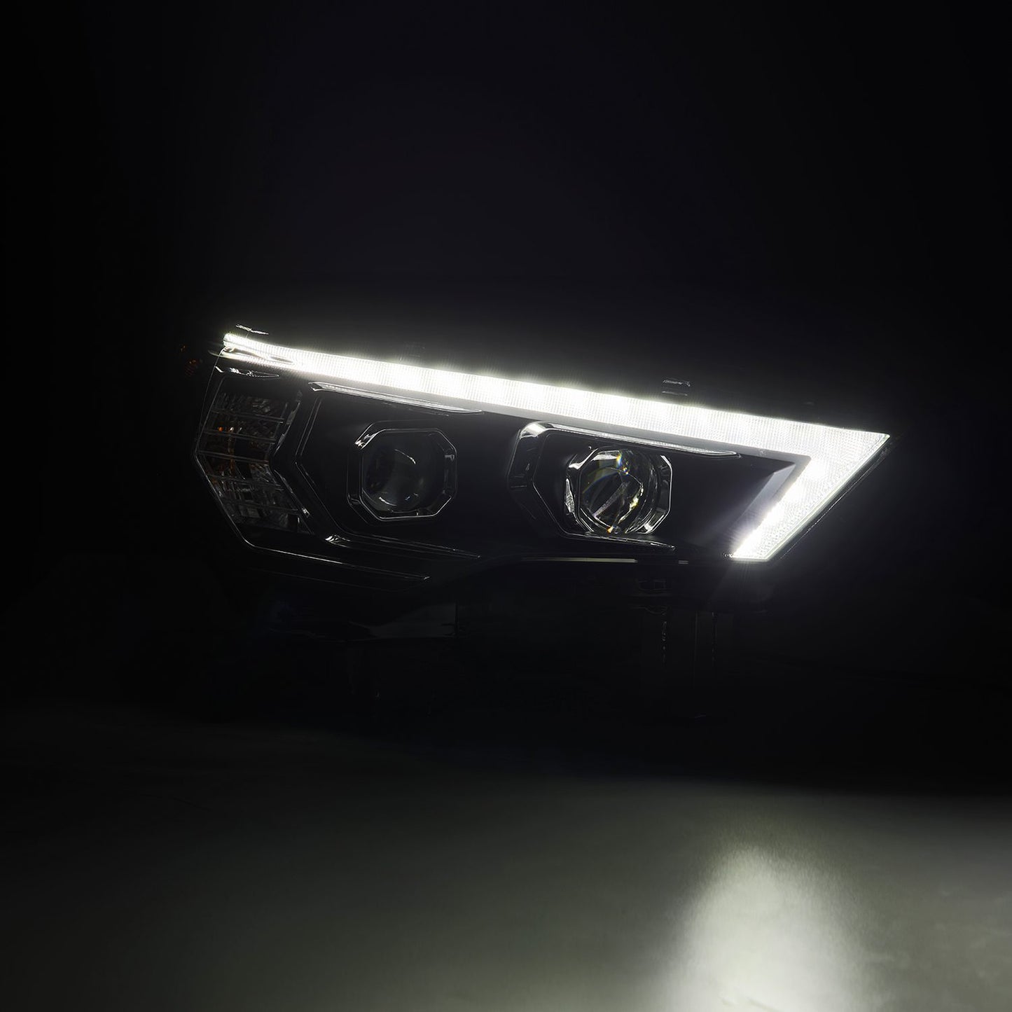 AlphaRex 14-20 Toyota 4Runner MK II PRO-Series Halogen Projector Headlights Black - 880814 AlphaRex