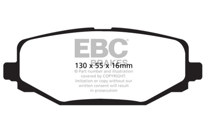 EBC GreenStuff Rear Brake Pads - DP61889 EBC