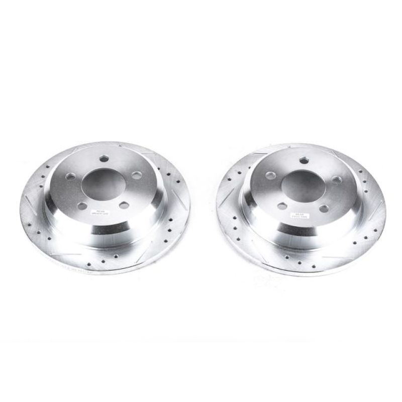 Power Stop 93-98 Jeep Grand Cherokee Rear Evolution Drilled & Slotted Rotors - Pair PowerStop