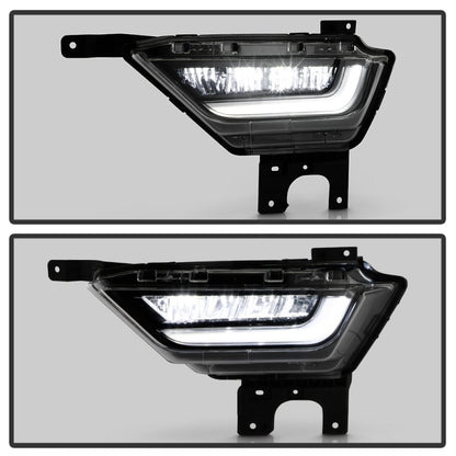 Spyder 21-23 Ford F150 OEM Style Full LED Fog Lights w/ Switch FL-FF1502021-LED-C SPYDER