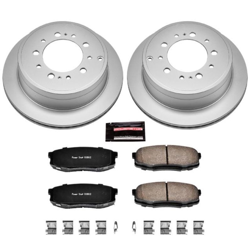 Power Stop 08-11 Lexus LX570 Rear Z17 Evolution Geomet Coated Brake Kit PowerStop