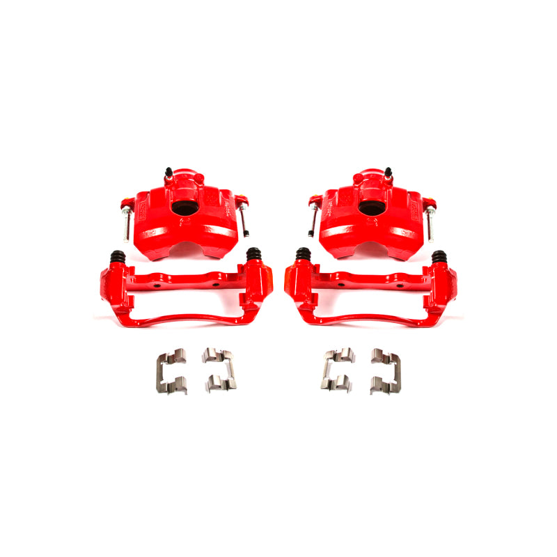Power Stop 08-11 Ford Focus Front Red Calipers w/Brackets - Pair PowerStop