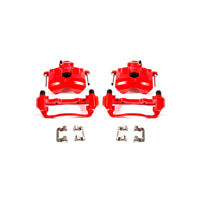 Power Stop 08-11 Ford Focus Front Red Calipers w/Brackets - Pair PowerStop