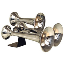 Load image into Gallery viewer, Kleinn Chrome Triple Horn/ 13.5In/11.75In/8.5In - Chrome-Plated Spun Copper