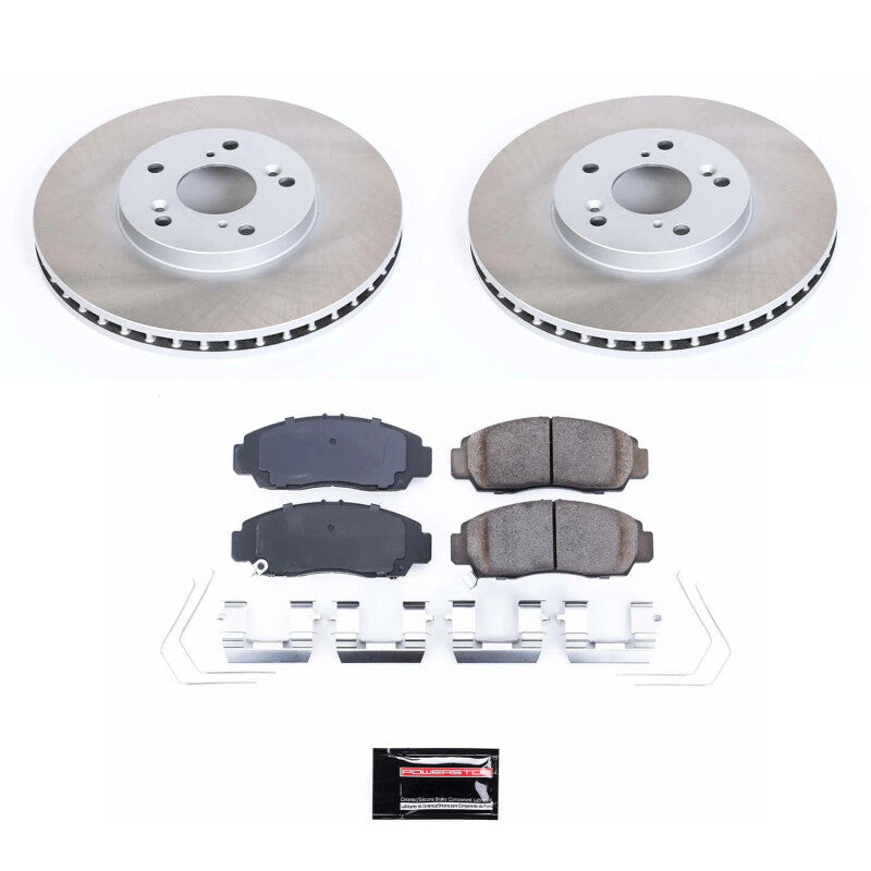 Power Stop 11-12 Honda Accord Front Semi-Coated Rotor Kit PowerStop